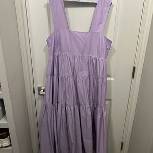 Anthropologie - L - Helena Square Neck babydoll Dress
lilac